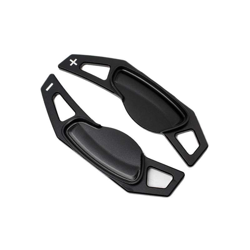 Lenkradschaltpaddel Für Benz Für Smart 451 453 Two 2009-2017 Für Four 2015-2017 Auto Lenkrad Schaltwippen Schaltwippen Extender Aufkleber 2St(Black) von GTOQEV