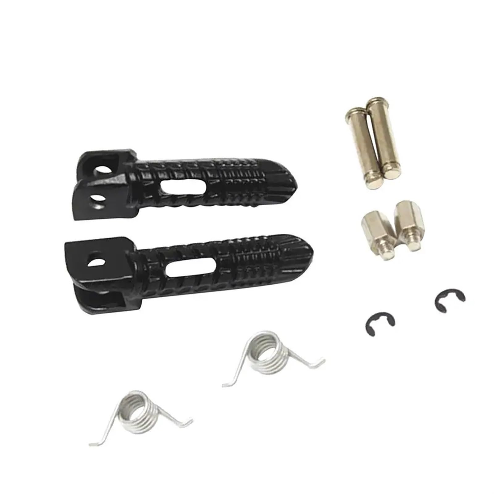 GTSZAA [Replacement] 2-teiliges schwarzes Fußrasten-Fußrasten-Set, vorne und hinten, for Suzuki, for GSXR 600, for GSXR 750, for GSXR 1000 von GTSZAA