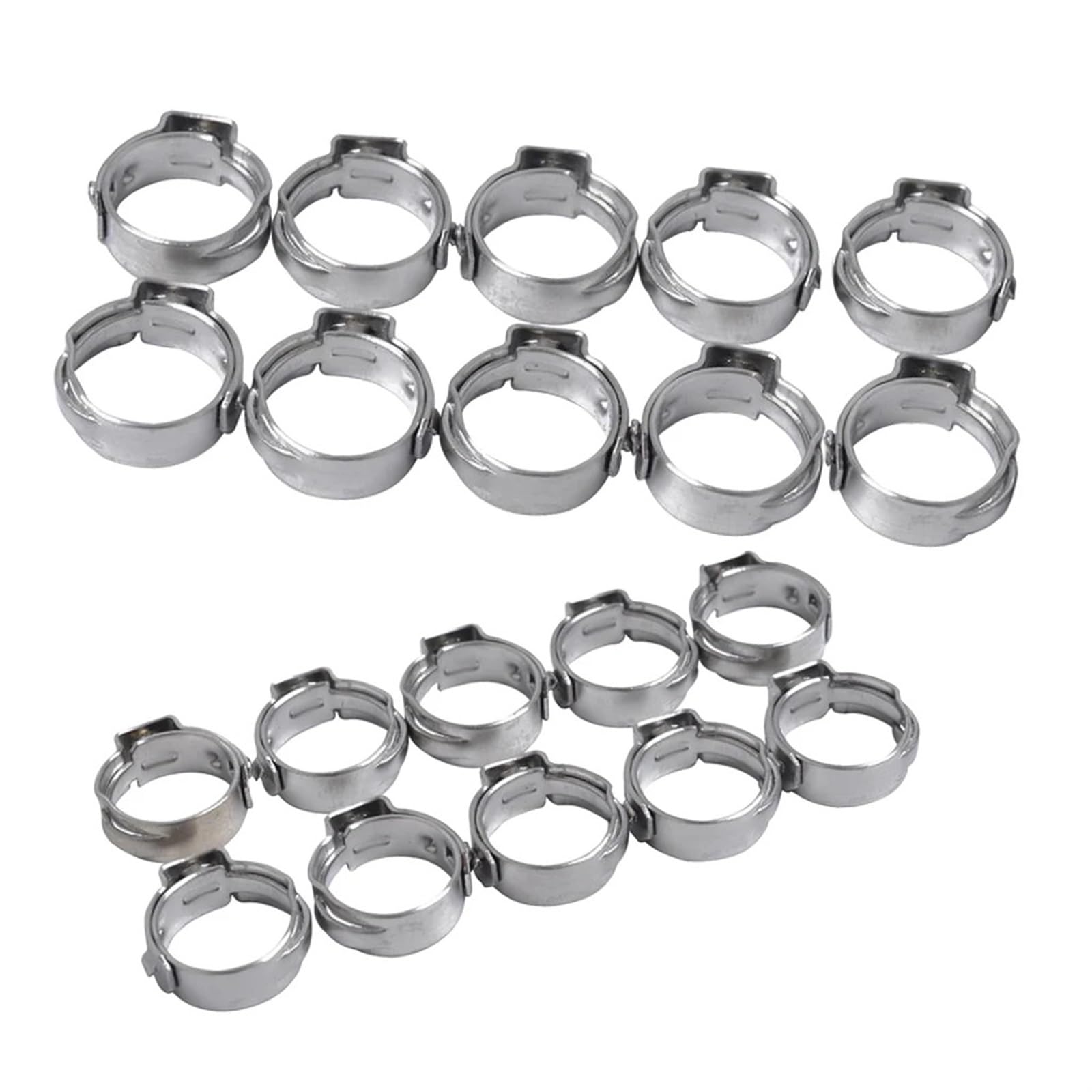 GTSZAA [Replacement] 20 STÜCKE Hydraulische Kraftstoffschlauchschellen, (8,8-10,5 mm + 7,0-8,7 mm), verstellbare Schlauchschellen von GTSZAA
