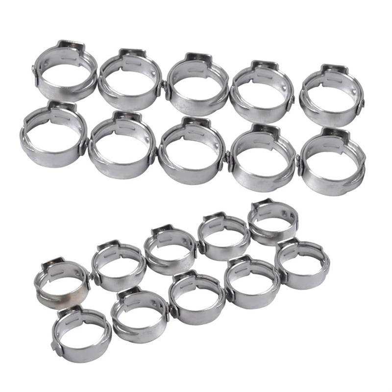GTSZAA [Replacement] 20 STÜCKE Hydraulische Kraftstoffschlauchschellen, (8,8-10,5 mm + 7,0-8,7 mm), verstellbare Schlauchschellen von GTSZAA