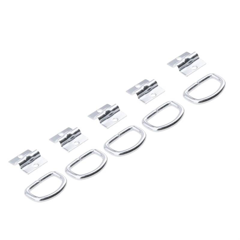 GTSZAA [Replacement] 5 Stück D-Ringe zur Bolzenmontage, for Pritschenwagen, Auto, Anhänger, Zurrgurt, Seilringe von GTSZAA