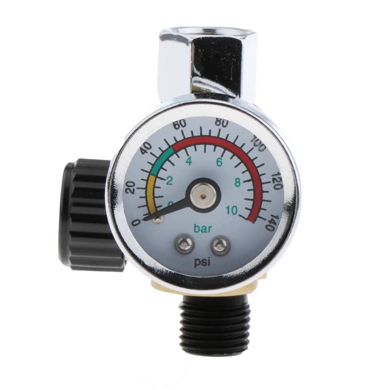 GTSZAA [Replacement] Mini-Luftdruckregler, 1/4", for HVLP, for Schwerkraftzufuhr, 0-140PSI/10Bar, Auto von GTSZAA
