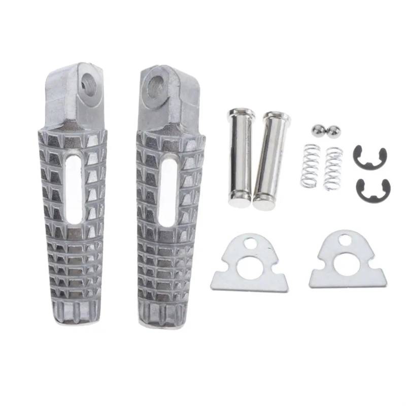 GTSZAA [Replacement] Vordere Fußrasten-Fußraste, Silber, for Suzuki GSXR 600, for GSXR 750, for GSXR1000, 2005-2017 von GTSZAA