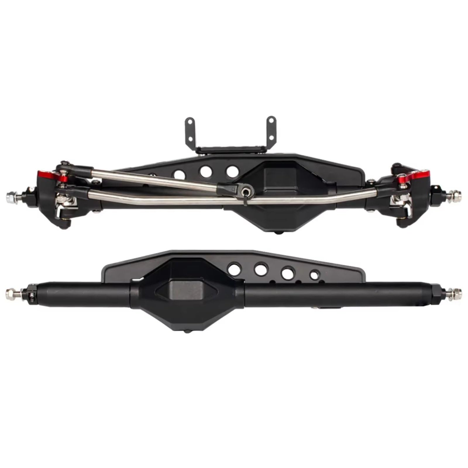 Für Axial Für Wraith 90018 RR10 Bomber SMT10 Für Capra 1.9UTB Für Rock Für Racer 1/10 RC Crawler Überrollkäfig Für Chassis Aluminium Diamant Achse Set RC Vorder Hinterachse(Black,Front Rear Axle) Für Axial Für Wraith 90018 RR10 Bomber SMT10 Für Capra 1.9UTB Für Rock Für Racer 1/10 RC Crawler Überrollkäfig Für Chassis Aluminium Diamant Achse Set RC Vorder Hinterachse(Black,Front Rear Axle) von GTVNPOA