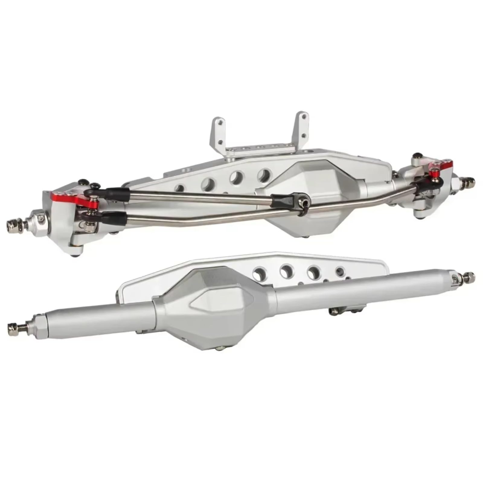Für Axial Für Wraith 90018 RR10 Bomber SMT10 Für Capra 1.9UTB Für Rock Für Racer 1/10 RC Crawler Überrollkäfig Für Chassis Aluminium Diamant Achse Set RC Vorder Hinterachse(Silver,Front Rear Axle) Für Axial Für Wraith 90018 RR10 Bomber SMT10 Für Capra 1.9UTB Für Rock Für Racer 1/10 RC Crawler Überrollkäfig Für Chassis Aluminium Diamant Achse Set RC Vorder Hinterachse(Silver,Front Rear Axle) von GTVNPOA
