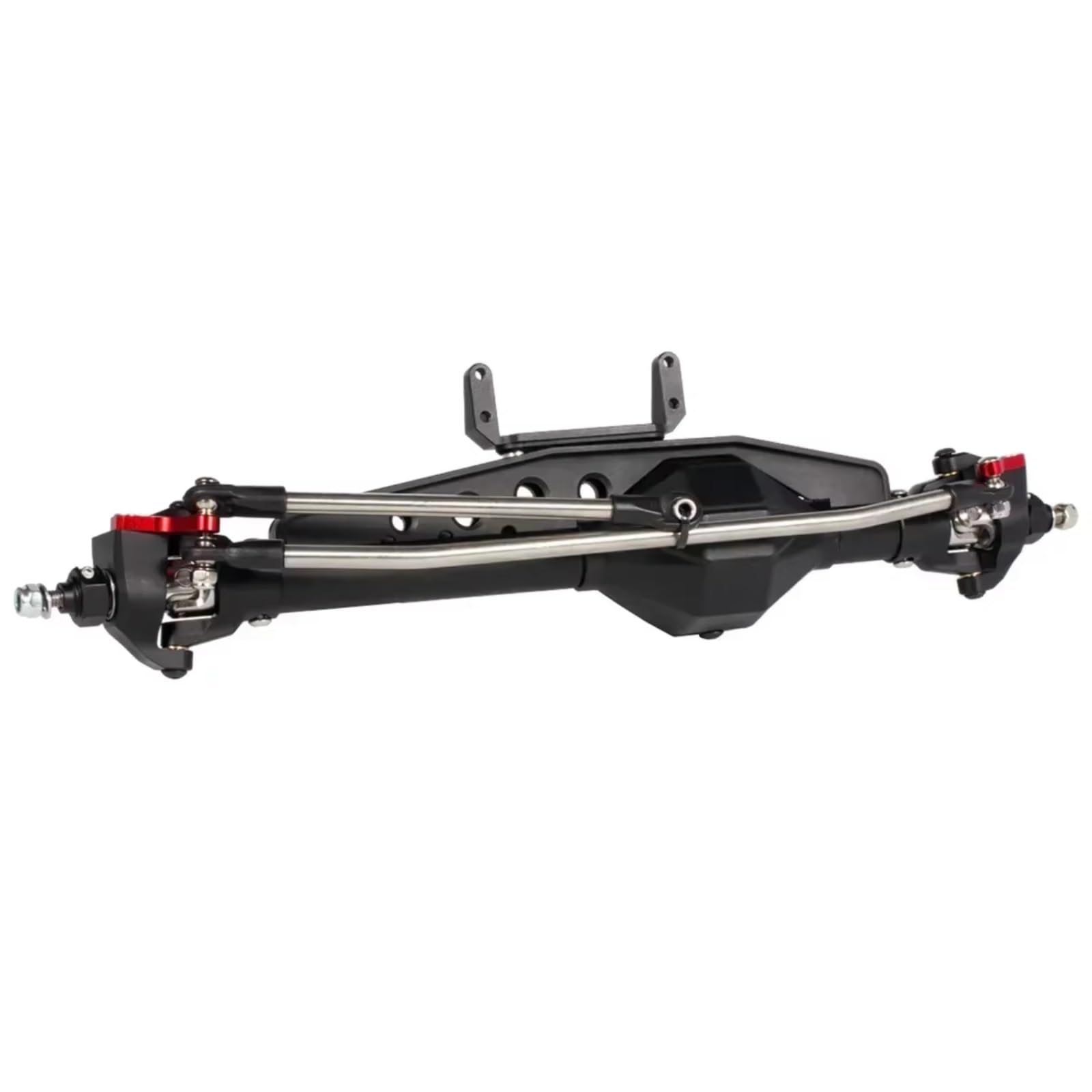 GTVNPOA Für Axial Für Wraith 90018 RR10 Bomber SMT10 Für Capra 1.9UTB Für Rock Für Racer 1/10 RC Crawler Überrollkäfig Für Chassis Aluminium Diamant Achse Set RC Vorder Hinterachse(Black,Front Axle) von GTVNPOA