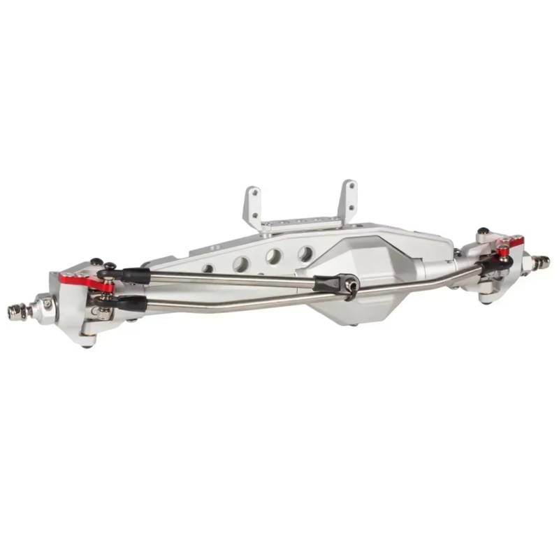 GTVNPOA Für Axial Für Wraith 90018 RR10 Bomber SMT10 Für Capra 1.9UTB Für Rock Für Racer 1/10 RC Crawler Überrollkäfig Für Chassis Aluminium Diamant Achse Set RC Vorder Hinterachse(Silver,Front Axle) von GTVNPOA