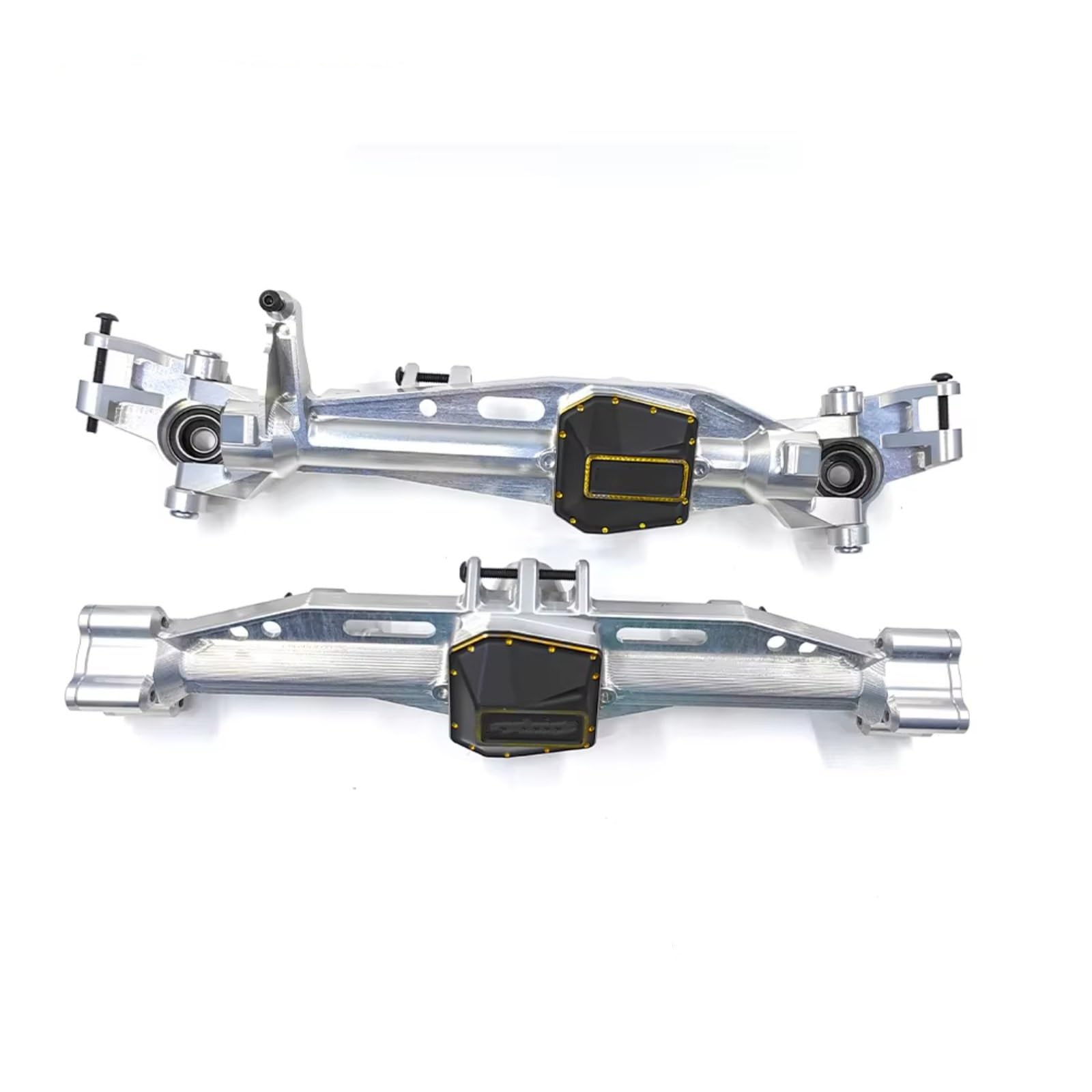 GTVNPOA Für Axial SCX6 Honcho 1/6 RC Auto Aluminum7075# Vorne Hinterachse Gehäuse Knuckle Upgrade Zubehör Rot Für Silber RC Vorder Hinterachse(Silver1) von GTVNPOA