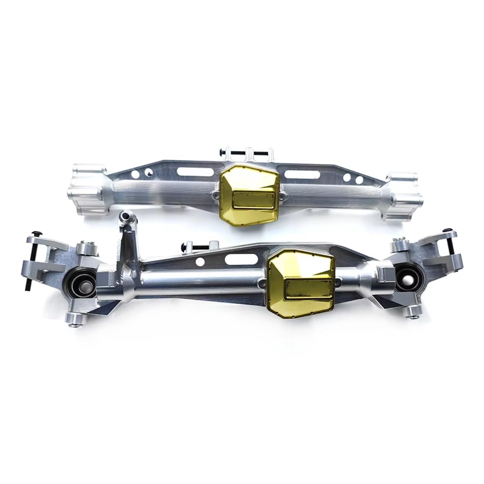 GTVNPOA Für Axial SCX6 Honcho 1/6 RC Auto Aluminum7075# Vorne Hinterachse Gehäuse Knuckle Upgrade Zubehör Rot Für Silber RC Vorder Hinterachse(Silver3) von GTVNPOA