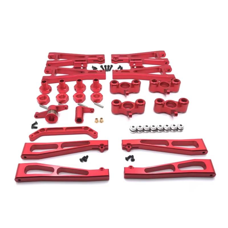 GTVNPOA Für JLB J3 1/10 17mm Metall Modifikation Lenkbecher Für Schwingarm Lenkung Combiner RC Auto Upgrade Teile RC Auto Ersatz Teile(Red) von GTVNPOA