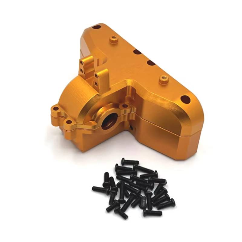 GTVNPOA Für MJX 14301 14302 14303 1/14 Metall Verbesserte Version Getriebe Abdeckung Fernbedienung Crawler Fahrzeug Upgrade Teile Zubehör RC Auto Ersatz Teile(Yellow) von GTVNPOA