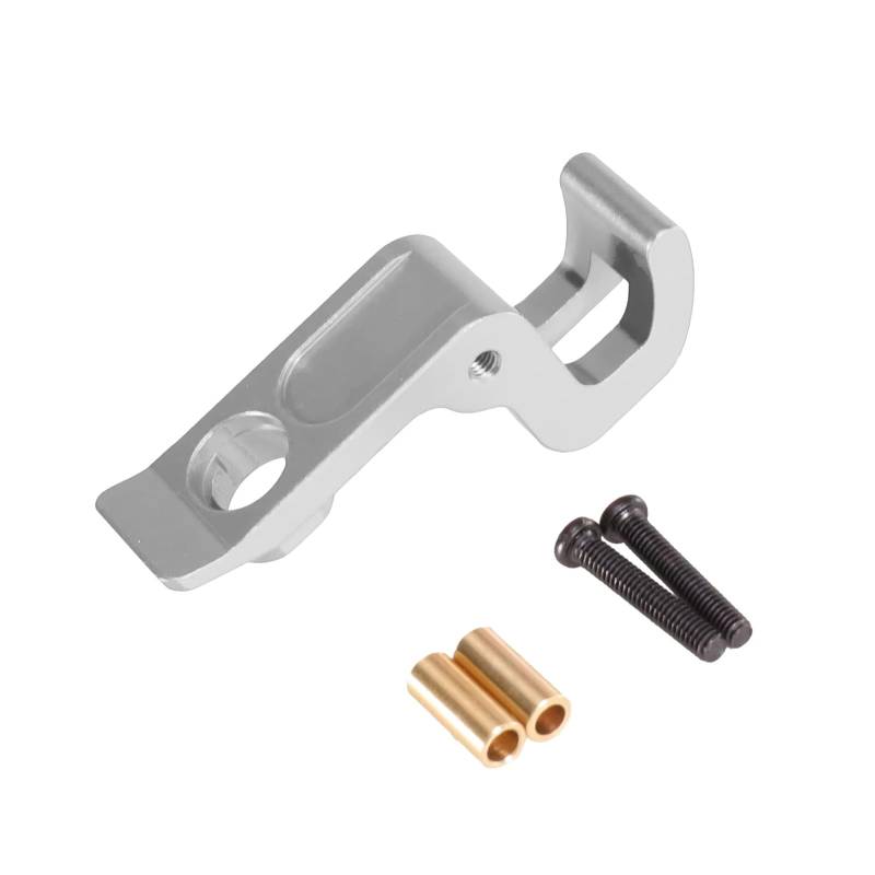 GTVNPOA Für MJX Für Hyper Go 16208 H16H 16017 Metallschlosshaken Karosseriegehäuseschloss Aluminium Ersatz-Upgrade-Teile Zubehör RC Auto Ersatz Teile(Silver) von GTVNPOA