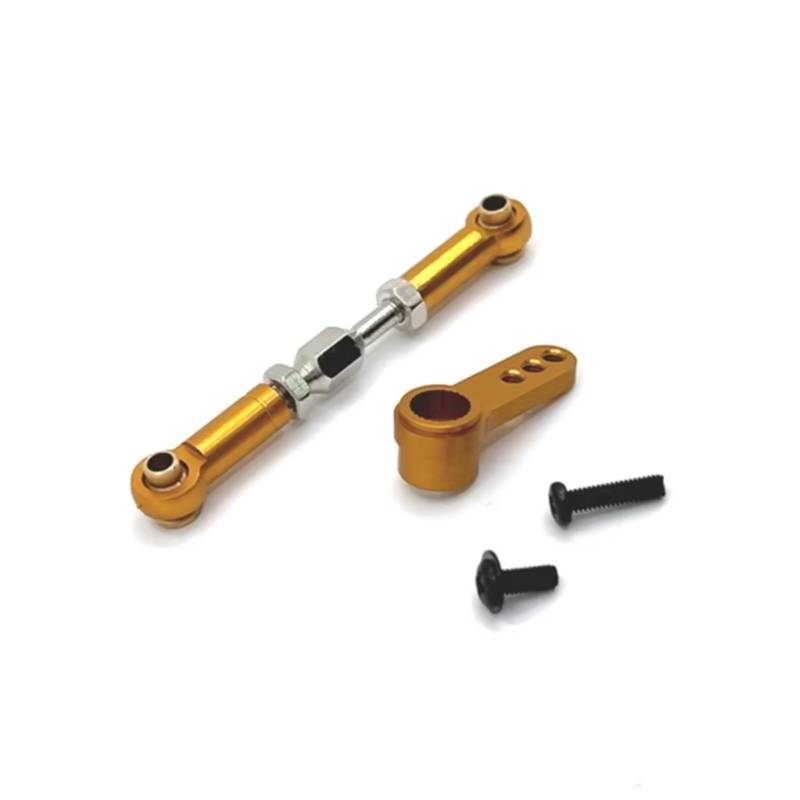 GTVNPOA Für MJX H16 16207 16208 16209 16210 1/16 25T Metall Servo Arm Servo Horn Lenkung Servo Link Stange RC Auto Upgrade Teile Zubehör RC Auto Ersatz Teile(Yellow) von GTVNPOA