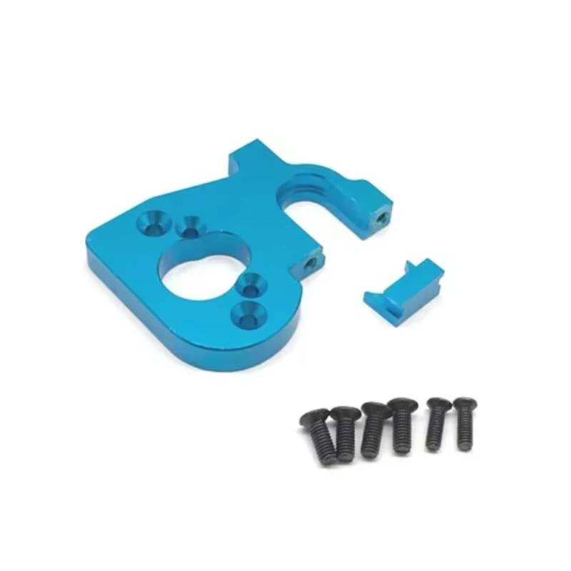 GTVNPOA Für WLtoys 144001 1/14 4WD RC Teile Motor Halter RC Auto Motor Halter Ersatz Für Titan Gold Rot Blau RC Zubehör(Blue) von GTVNPOA