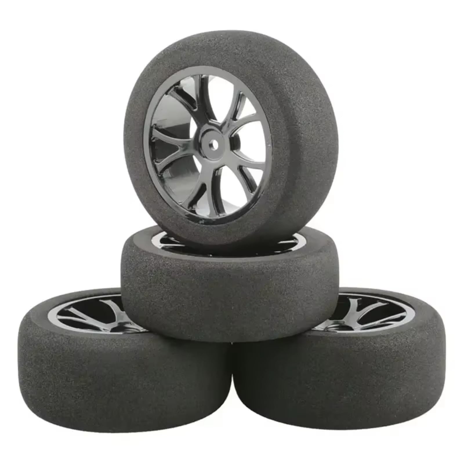 GTVNPOA Für Wltoys 144001 124017 124016 144010 Rc Auto On Road Schaum Reifen 85mm Schwamm Reifen Upgrade Zubehör Teile RC Zubehör(Black) von GTVNPOA