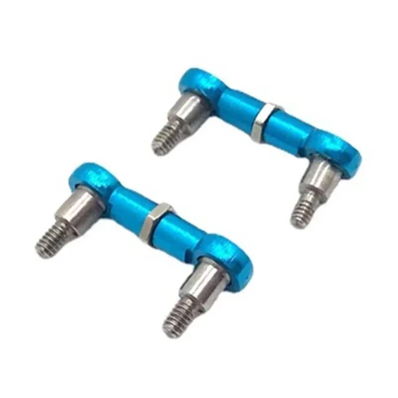 GTVNPOA Für Wltoys K969 K979 K989 K999 P929 P939 1/28 RC Auto Upgrades Teile Zubehör Metall Hinten Kugelgelenk Stange Link Stange RC Zubehör(Blue) von GTVNPOA
