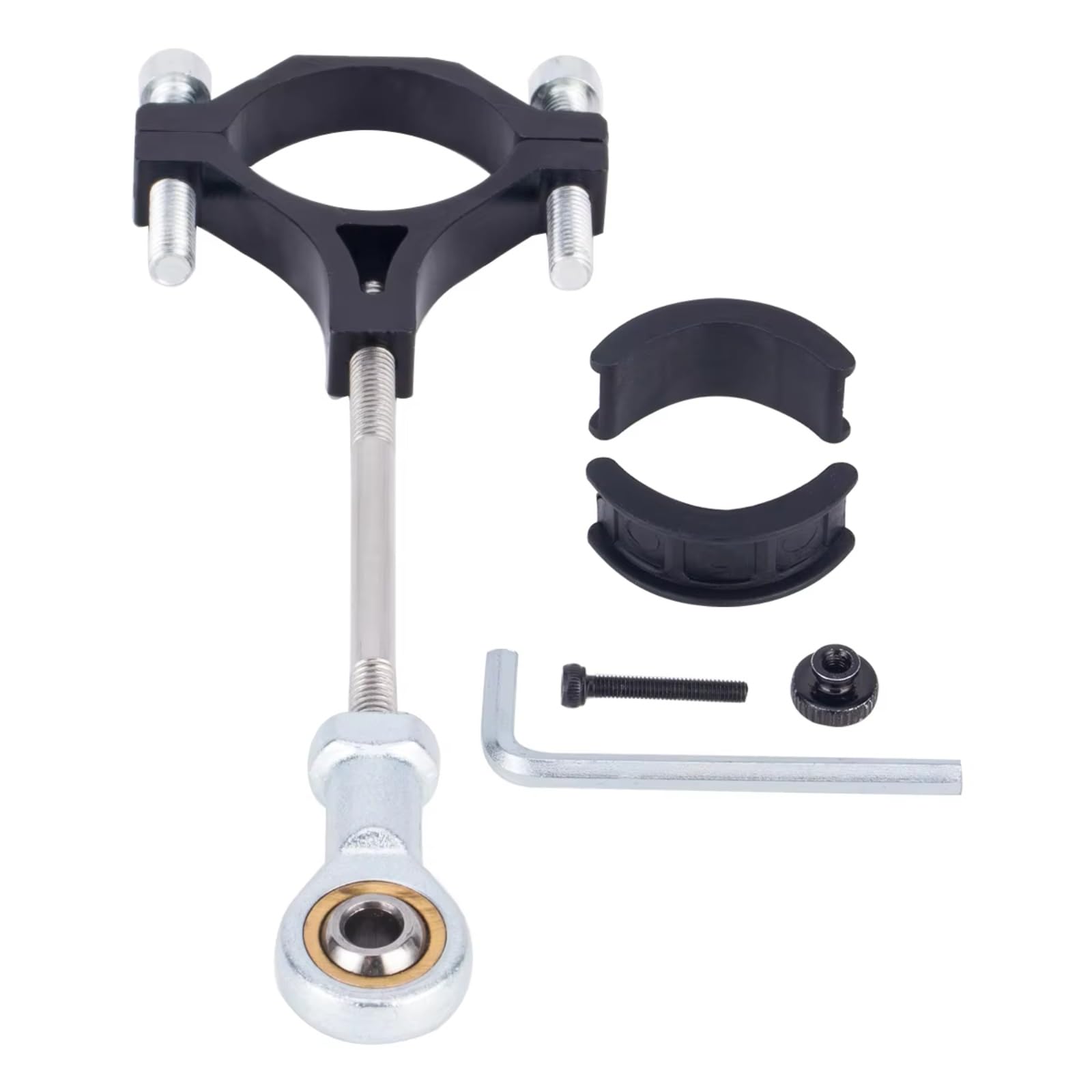 GTVNPOA RC Auto Ersatz Teile Für 1/10 1/8 1/7 1Pcs Metall Anhänger Haken Abschlepp Haken Camping Fahrzeug Pleuel RC Crawler Auto Zubehör Upgrade Teile(Black) von GTVNPOA
