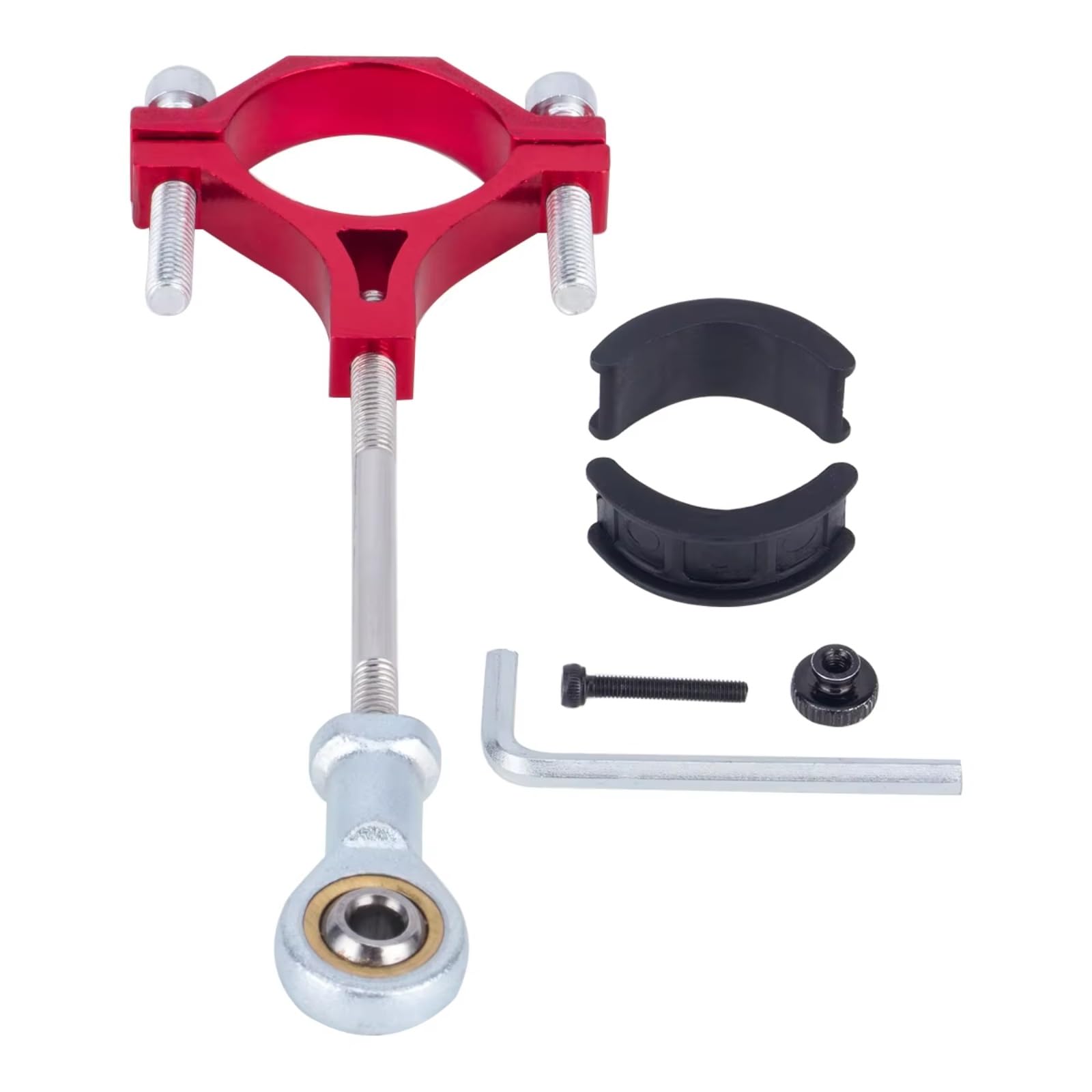 GTVNPOA RC Auto Ersatz Teile Für 1/10 1/8 1/7 1Pcs Metall Anhänger Haken Abschlepp Haken Camping Fahrzeug Pleuel RC Crawler Auto Zubehör Upgrade Teile(Red) von GTVNPOA