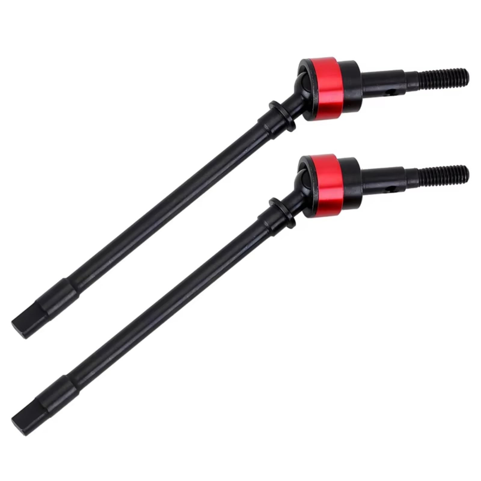 GTVNPOA RC Auto Ersatz Teile Für Axial Für SCX10 1/10 2 Stücke Hartstahl Vorderachse Hinterachse CVD Antriebswelle Dogbone RC Crawler Upgrade Option Teile(Red Front) von GTVNPOA