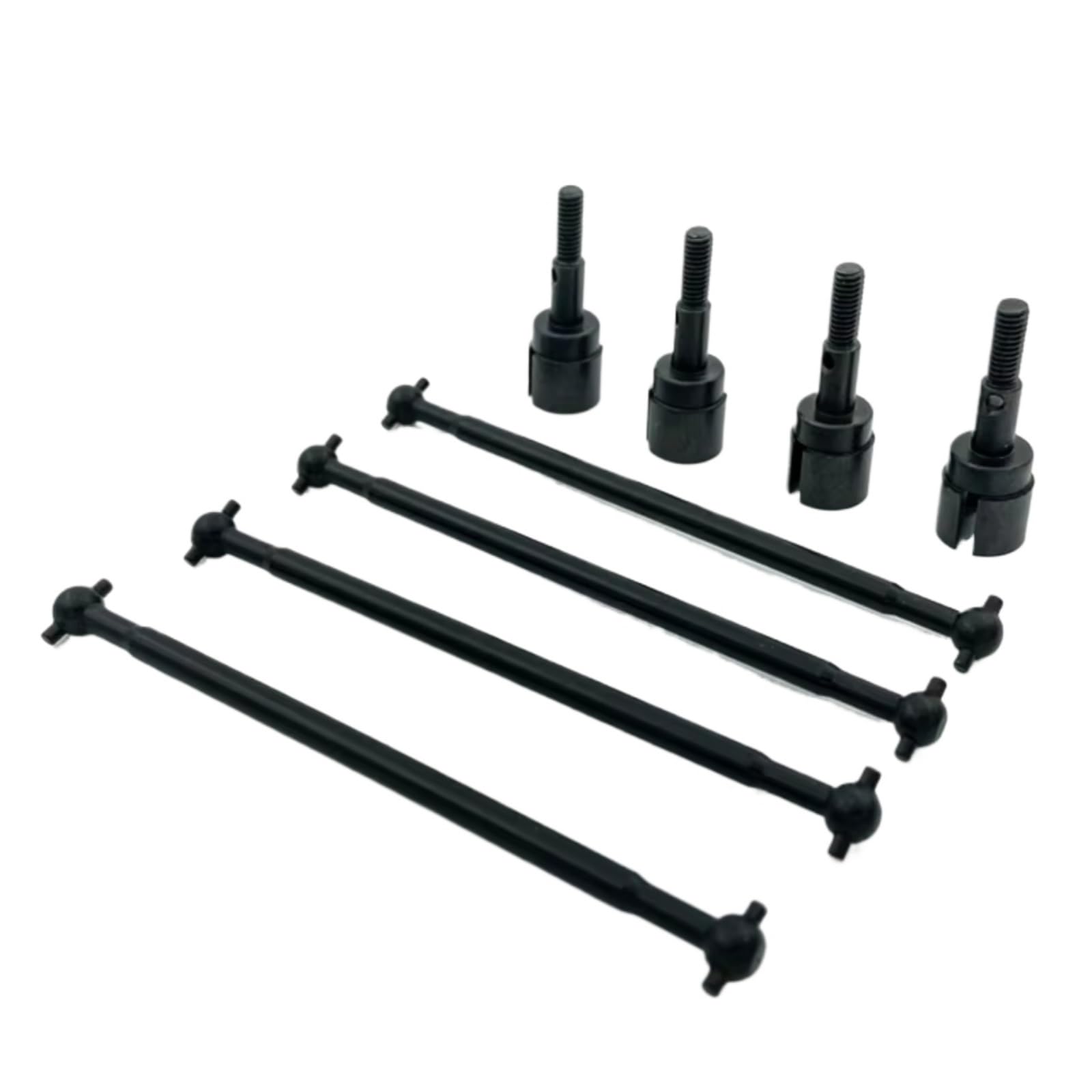 GTVNPOA RC Auto Ersatz Teile Für HSP 94111 08029 02033 1/10 Stahl Metall Antriebswelle 89,5mm Dogbones Radstumpf Achse RC Auto Upgrade Teile(Black) von GTVNPOA