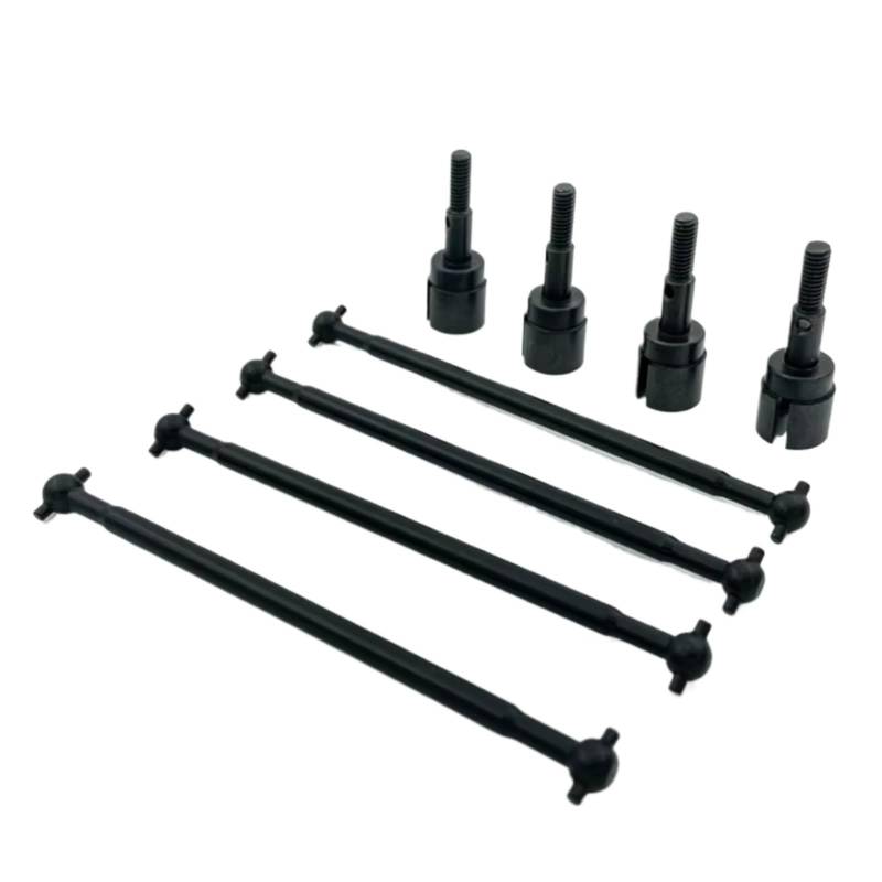 GTVNPOA RC Auto Ersatz Teile Für HSP 94111 08029 02033 1/10 Stahl Metall Antriebswelle 89,5mm Dogbones Radstumpf Achse RC Auto Upgrade Teile(Black) von GTVNPOA