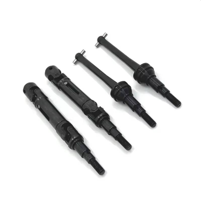 GTVNPOA RC Auto Ersatz Teile Für MJX Für Hyper Go 14209 14210 1/14 4PCS Metall Vordere Und Hintere Antriebswelle CVD Antriebswelle RC Auto Upgrade Teile Zubehör(Black) von GTVNPOA