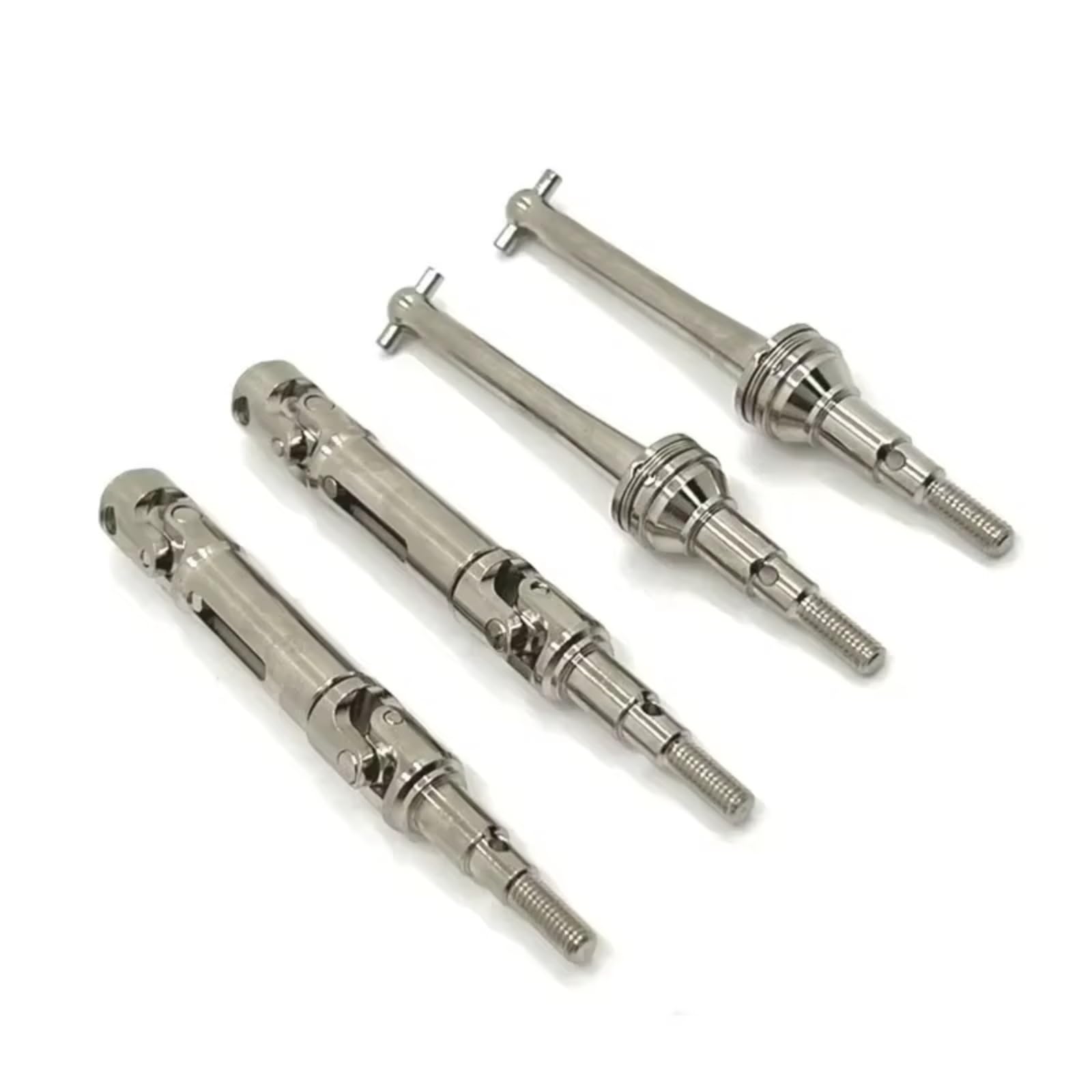 GTVNPOA RC Auto Ersatz Teile Für MJX Für Hyper Go 14209 14210 1/14 4PCS Metall Vordere Und Hintere Antriebswelle CVD Antriebswelle RC Auto Upgrade Teile Zubehör(Silver) von GTVNPOA