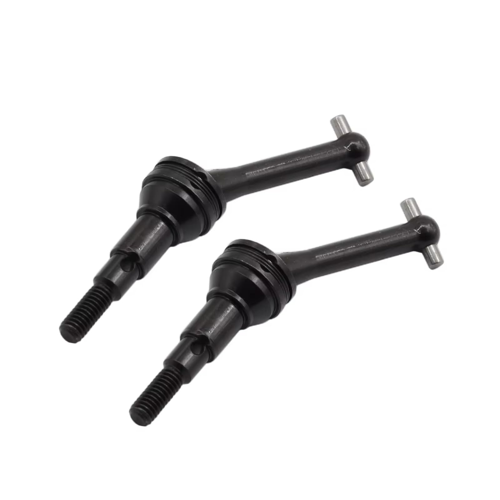GTVNPOA RC Auto Ersatz Teile Für MJX Für Hyper Go Truck 14301 14302 14410 1/14 2Pcs Metall Antriebswellen Hundeknochen CVD RC Auto Upgrade Teile Zubehör(Black) von GTVNPOA