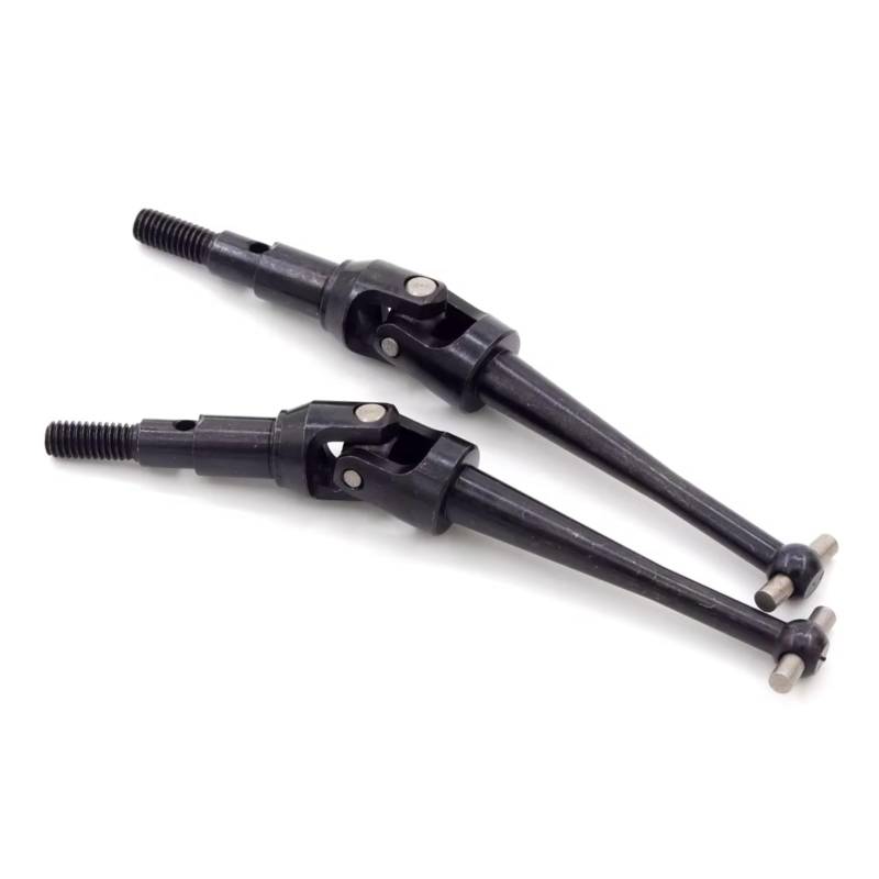 GTVNPOA RC Auto Ersatz Teile Für MJX H16 16207 16208 16209 16210 14209 14210 1/16 2 Stücke Stahl Metall Antriebswelle CVD Antriebswelle RC Auto Upgrade Teile Zubehör(Black) von GTVNPOA