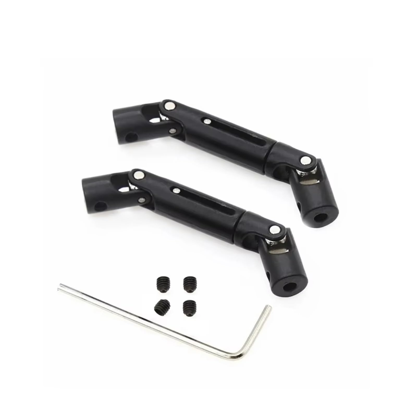 GTVNPOA RC Auto Ersatz Teile Für MN D90 D91 D96 99s Für WPL B14 B24 C24 34 B16 36 D12 Metall Antriebswelle Crawler Auto RC Auto LKW Allgemeine Upgrade Zubehör(Black) von GTVNPOA
