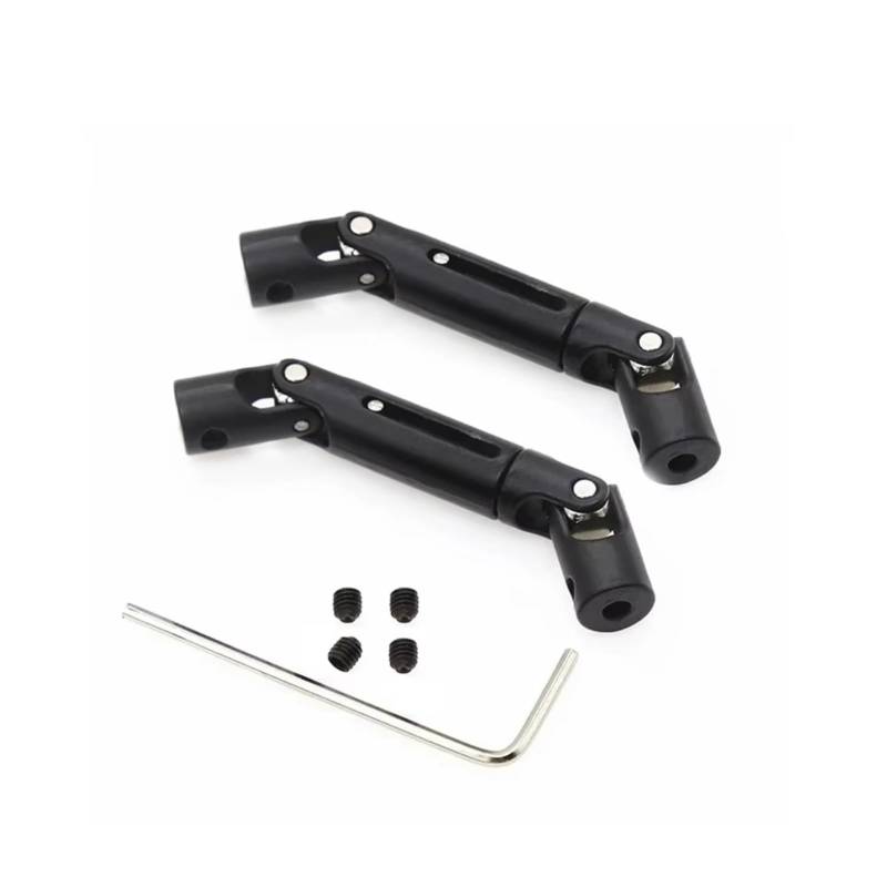 GTVNPOA RC Auto Ersatz Teile Für MN D90 D91 D96 99s Für WPL B14 B24 C24 34 B16 36 D12 Metall Antriebswelle Crawler Auto RC Auto LKW Allgemeine Upgrade Zubehör(Black) von GTVNPOA