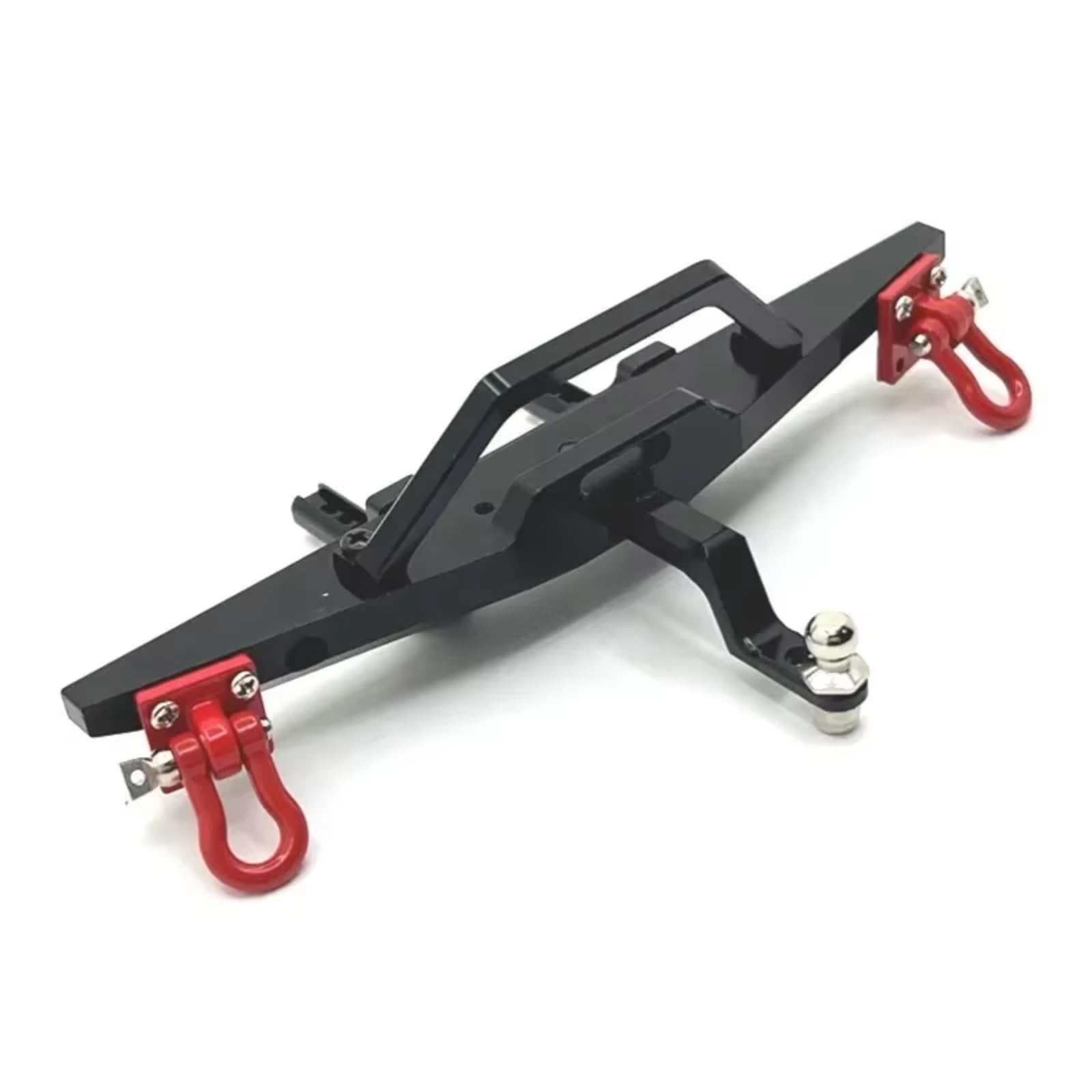GTVNPOA RC Auto Ersatz Teile Für MN128 MN86 G500 1/12 Metall Vorderen Und Hinteren Stoßfänger Mit Abschlepphaken RC Auto Upgrade Teile Zubehör(Black,Bumper Front) von GTVNPOA