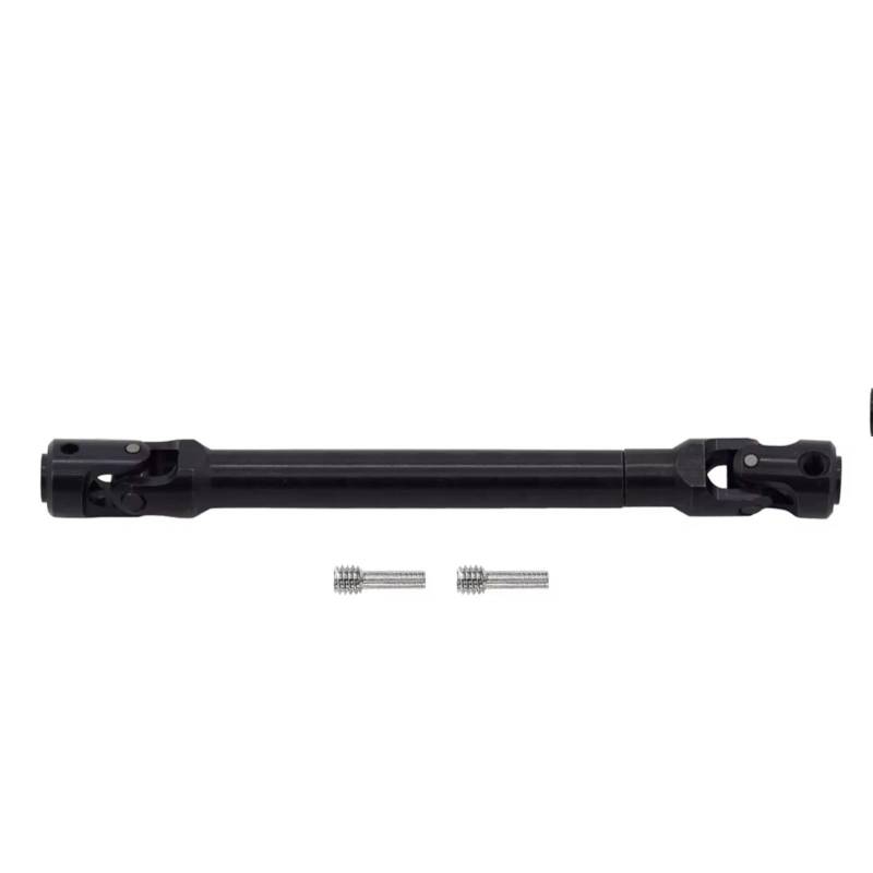 GTVNPOA RC Auto Ersatz Teile Für TRX4 Für SCX10 Für Gladiator TF2 D90 YK4082 104311 1/10 Metall Interne Spline Antriebswelle Für Kreuzgelenk Antriebswelle RC Crawler Teile(Black,129-179mm) von GTVNPOA