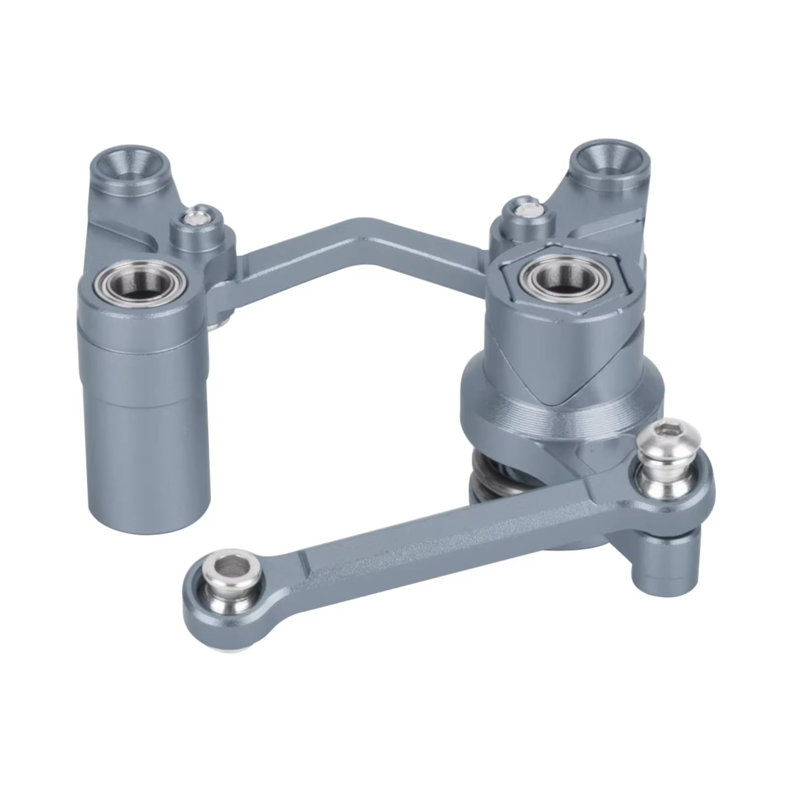 GTVNPOA RC Auto Ersatz Teile Für Traxxas BL-2S Für Slash 4x4 4WD Aluminium Lenkung Umlenkhebel Und Drag Link Servo Saver Set RC Upgrade Teile(Titanium) von GTVNPOA