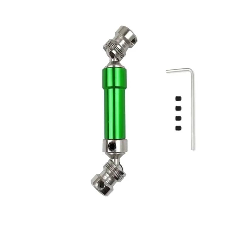 GTVNPOA RC Auto Ersatz Teile Für WLtoys 12428 12423 1/12 1 PCS Metall Hinten Antriebswelle CVD 80mm RC Auto Short Course Für Wüste Für Buggy Teile(Green) von GTVNPOA