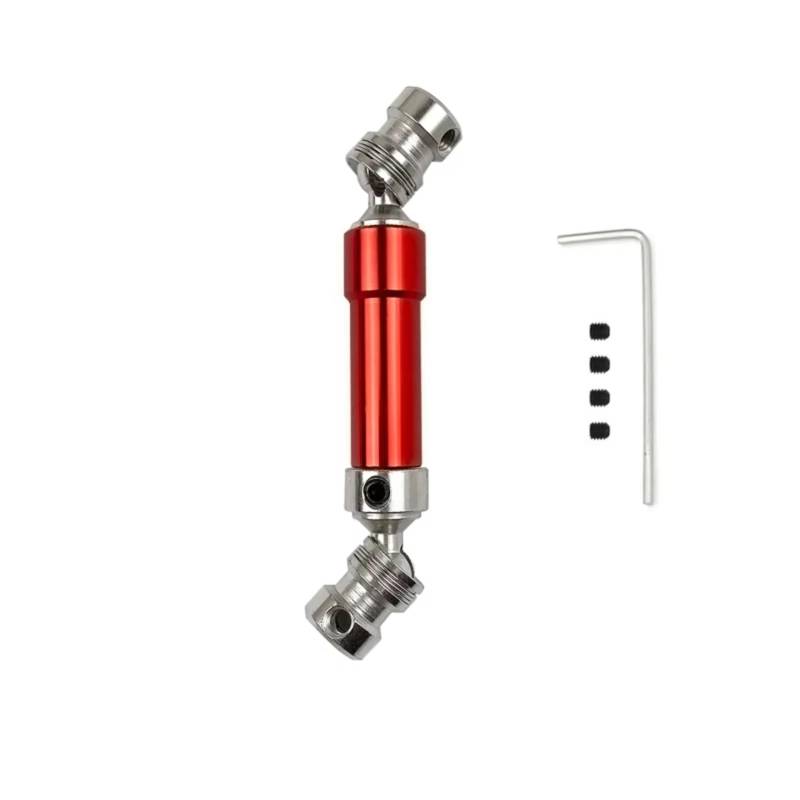GTVNPOA RC Auto Ersatz Teile Für WLtoys 12428 12423 1/12 1 PCS Metall Hinten Antriebswelle CVD 80mm RC Auto Short Course Für Wüste Für Buggy Teile(Red) von GTVNPOA