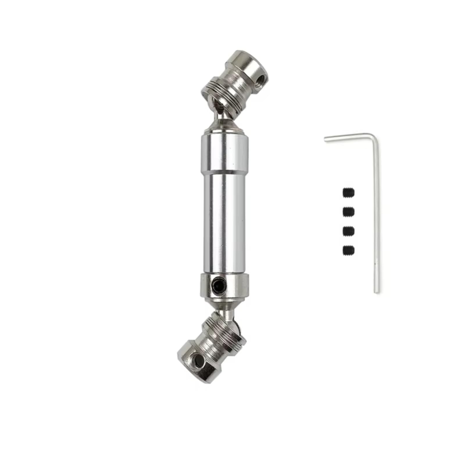 GTVNPOA RC Auto Ersatz Teile Für WLtoys 12428 12423 1/12 1 PCS Metall Hinten Antriebswelle CVD 80mm RC Auto Short Course Für Wüste Für Buggy Teile(Silver) von GTVNPOA
