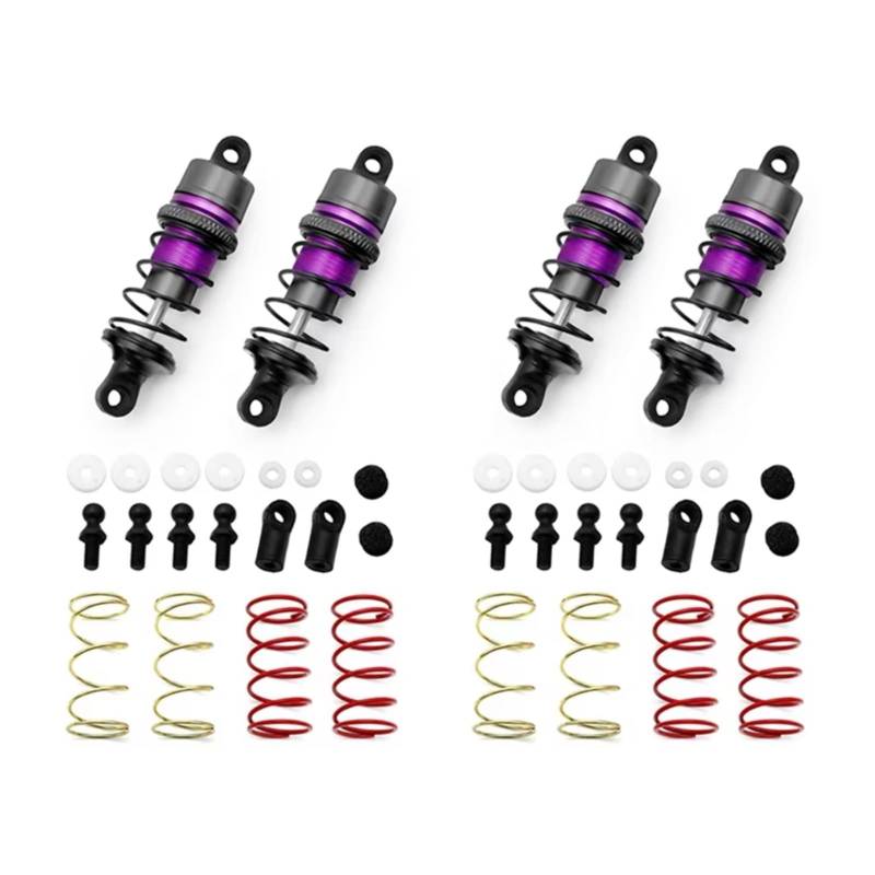GTVNPOA RC Spezialstoßdämpfer 1/10 2 Paar 63 Mm Hydraulische Stoßdämpfer Aus Metall Flach Für RC-Fernbedienung Auto Renn-Drift-Auto Zubehör Upgrade Ersatz Verwendung von GTVNPOA