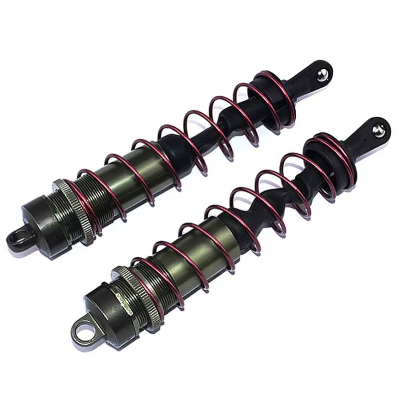 GTVNPOA RC Spezialstoßdämpfer Für Zd for Racing 8001 Shock 1/8 2 Stück Metall-Stoßdämpfer Fernbedienung Modellauto Kettenfahrzeug Teile Zubehör Upgrade Ersatz(Gray) von GTVNPOA