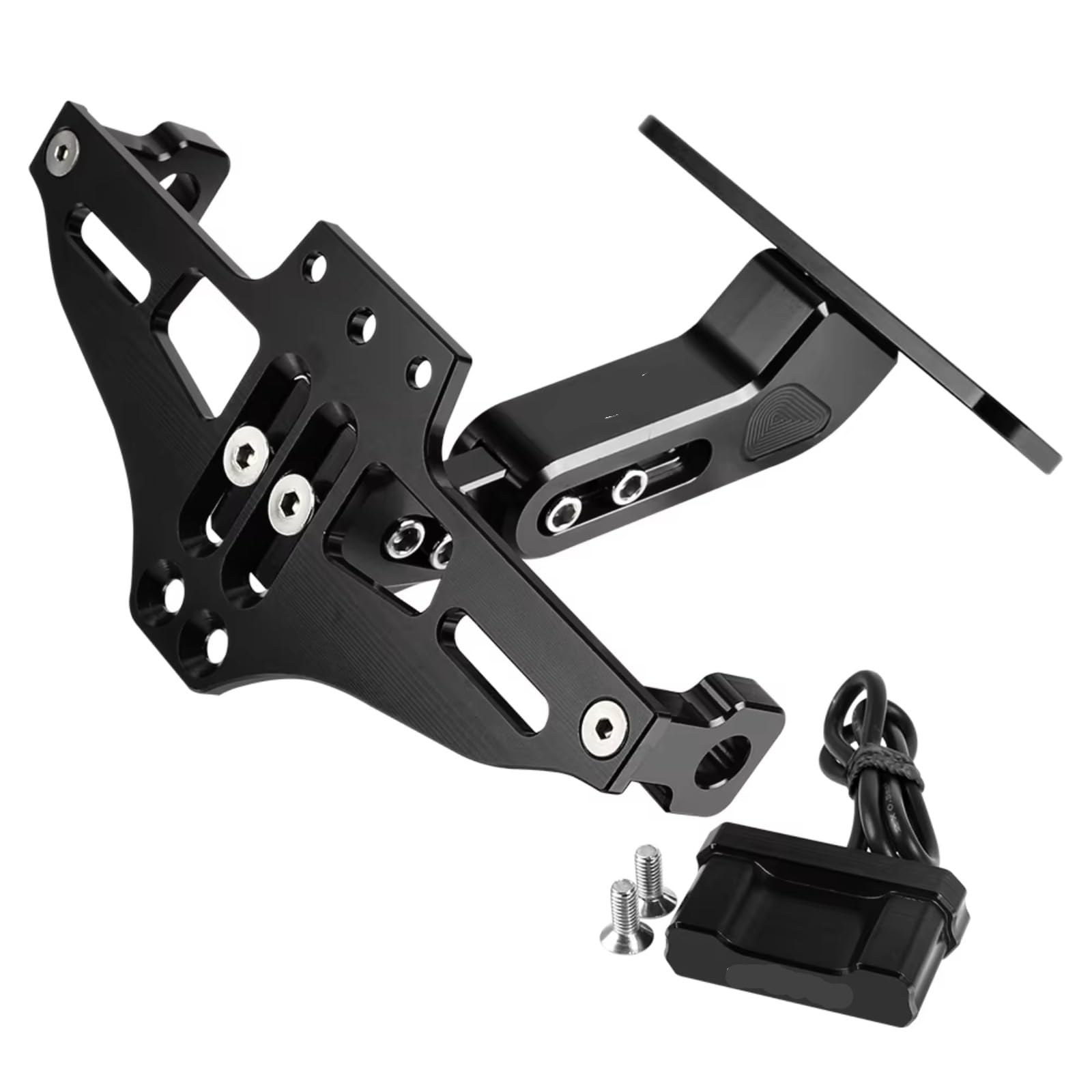 Für CBR1000RRR Für CBR1100XX Für CBR125 Für CBR125R Für CBR150R Für CBR250R Hinten Kennzeichen Halter Halterung Motorrad-kennzeichenhalter(Black) von GTVRFLOKI