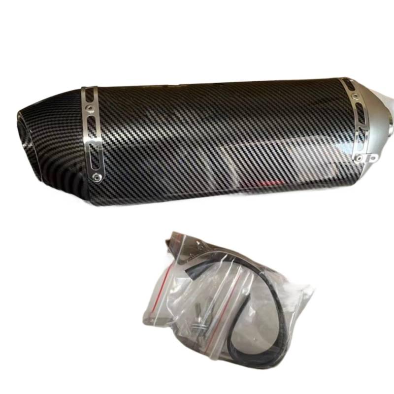 GTVRFLOKI Kompatibel Mit C650gt Motorrad-Schalldämpfer-Auspuffrohr Universal 51mm Motorrad Modifizierter Auspuffschalldämpfer Motorrad Auspuffrohr(Type B) von GTVRFLOKI