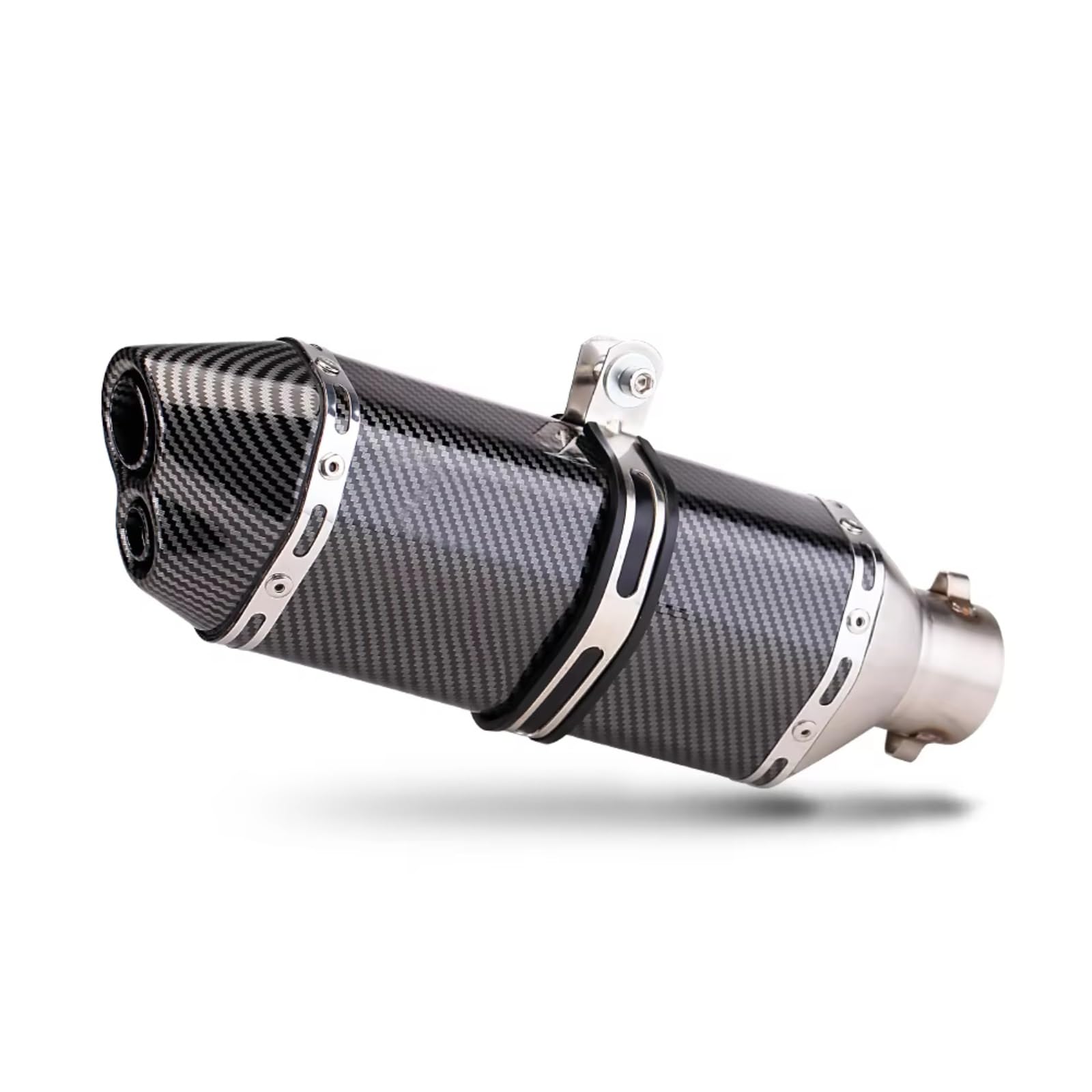 GTVRFLOKI Kompatibel Mit CBR150R Universal 51mm Motorradzubehör Motorrad Motorrad Auspuff Endrohr Motorrad Modifizierter Schalldämpfer Motorrad Auspuffrohr(Type C) von GTVRFLOKI