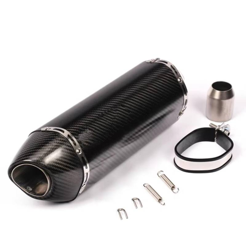 GTVRFLOKI Kompatibel Mit CBR500R Für R6 Motorrad-Schalldämpfer, Auspuffrohr DB Killer, 51 Mm, Universeller Motorrad-Auspuff Motorrad Auspuffrohr(C Full Carbon) von GTVRFLOKI