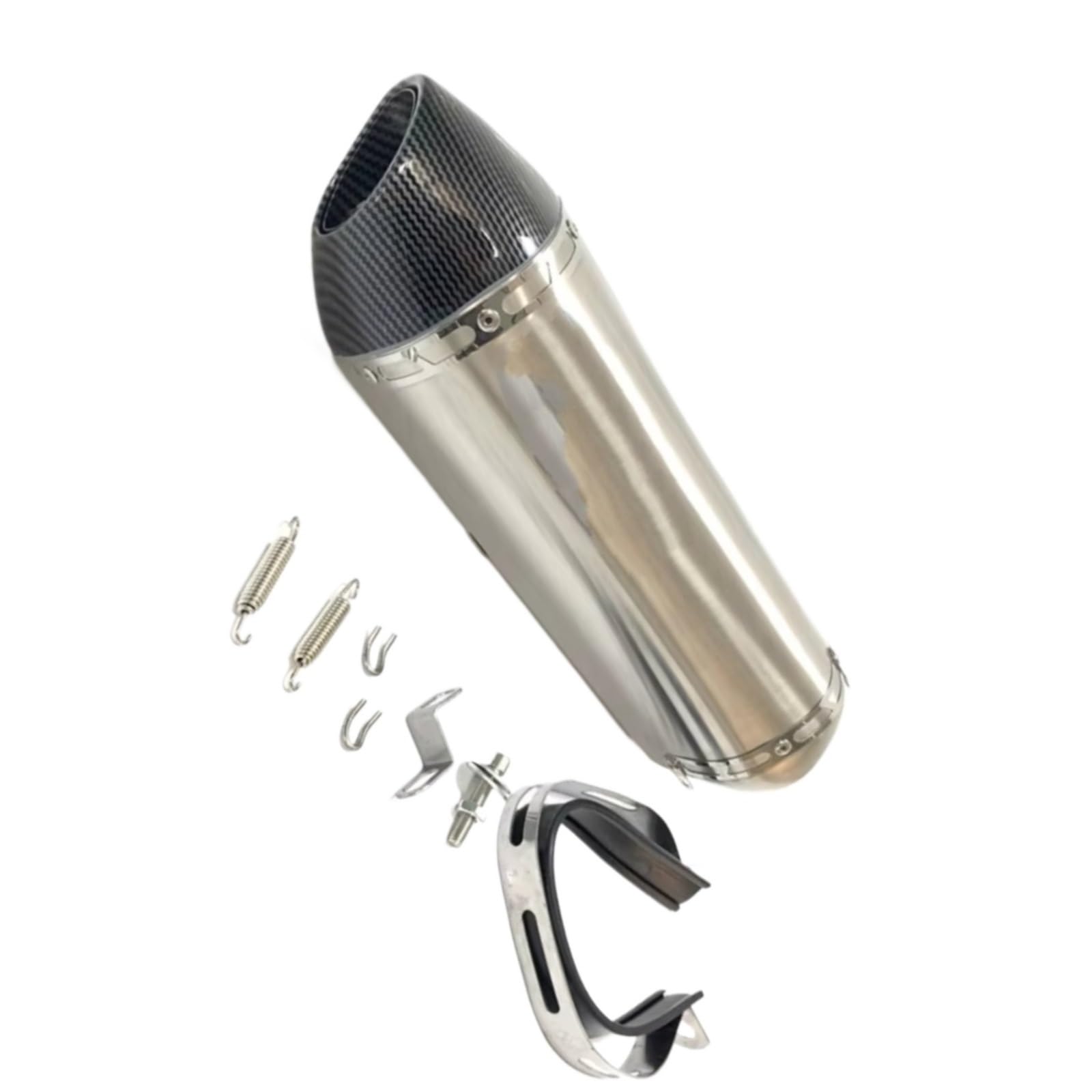 GTVRFLOKI Kompatibel Mit Cb500 Universal 51mm Motorradzubehör Motorradmodifizierter Schalldämpfer Auspuffrohr Motorradauspuffrohr Motorrad Auspuffrohr(Type A) von GTVRFLOKI