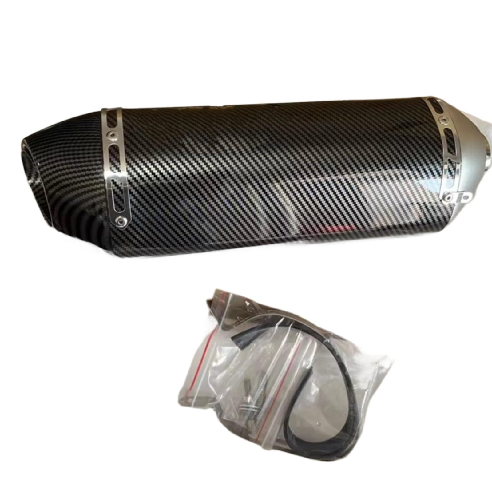 GTVRFLOKI Kompatibel Mit Cb500 Universal 51mm Motorradzubehör Motorradmodifizierter Schalldämpfer Auspuffrohr Motorradauspuffrohr Motorrad Auspuffrohr(Type B) von GTVRFLOKI