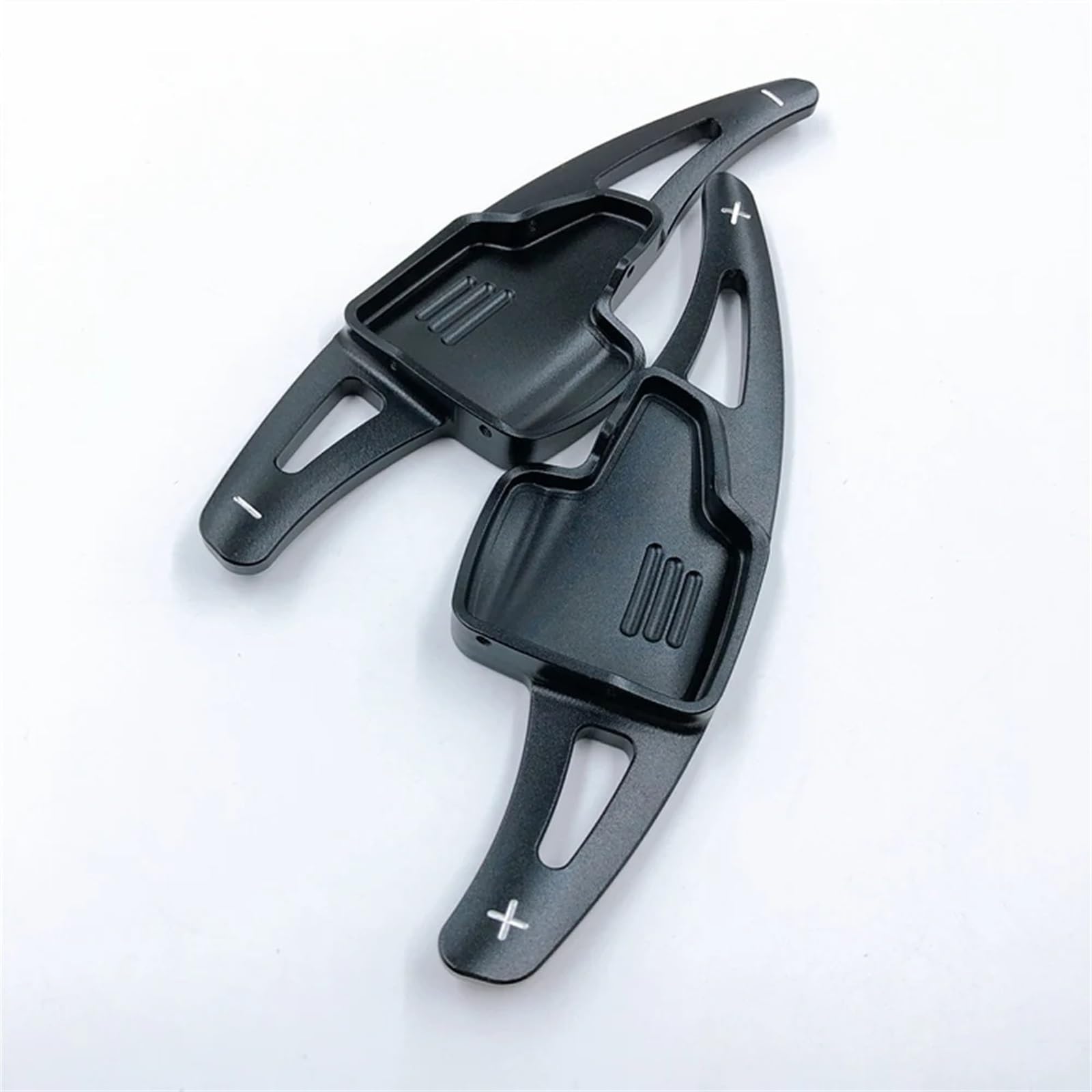 GTVRFLOKI Kompatibel Mit Ford Für Kuga Facelift 2017 2018 2019. Aluminium-Lenkrad-Schaltwippen-Verlängerung, Auto-Getriebeaufkleber Auto Schaltwippen(Black) von GTVRFLOKI