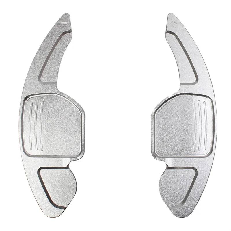 GTVRFLOKI Kompatibel Mit Für A5 S5 2012 2013 2014 2015 2016 A6 C7 2012 2013 2014 2015 2016 2017 Aluminium Lenkrad Schaltwippe Verlängerung Abdeckung Auto Schaltwippen(Silver) von GTVRFLOKI
