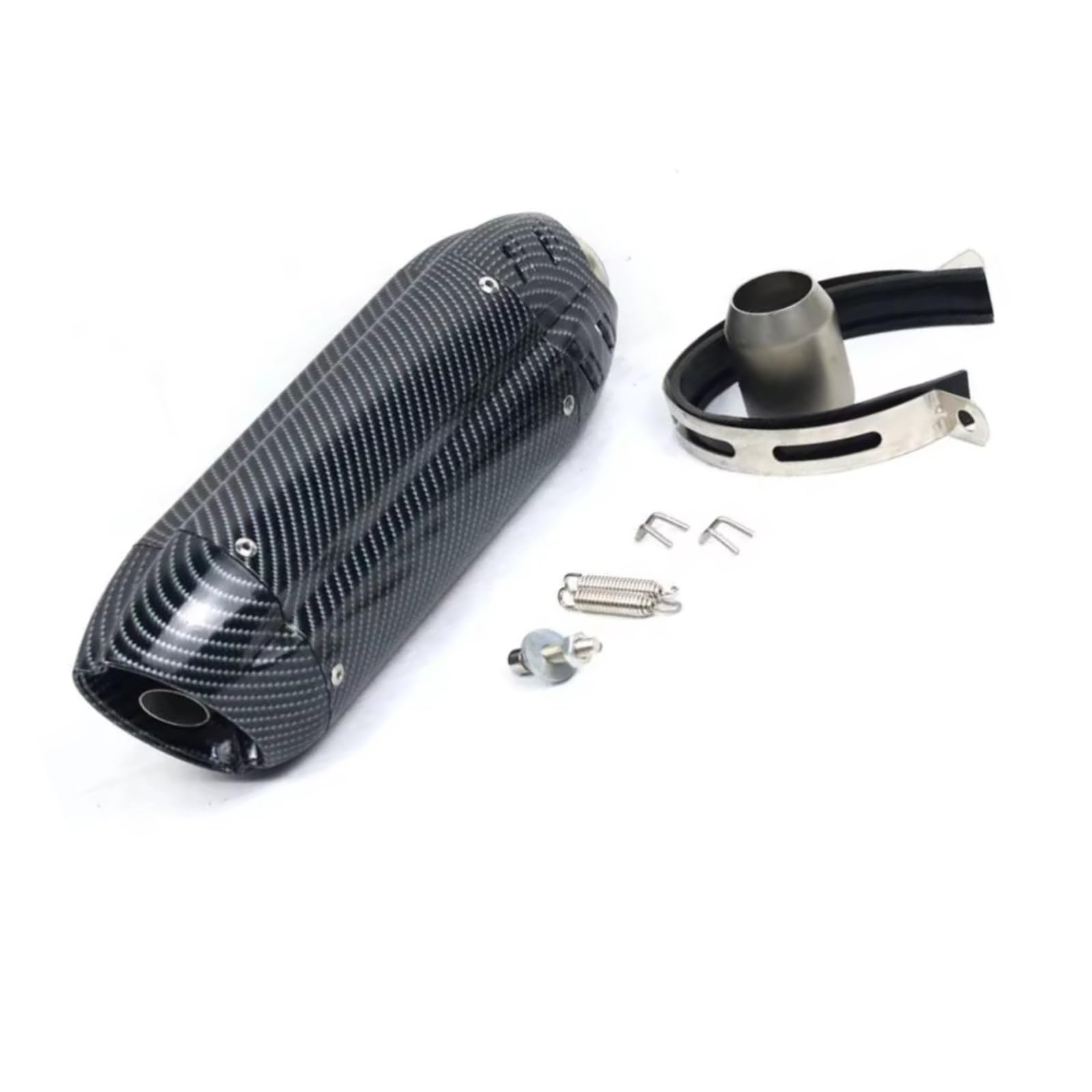 GTVRFLOKI Kompatibel Mit Für Er6n Universal 51MM Motorrad Auspuff Schalldämpfer Rohr Auspuff Motorrad Auspuffrohr Motorrad Auspuffrohr(Type B) von GTVRFLOKI