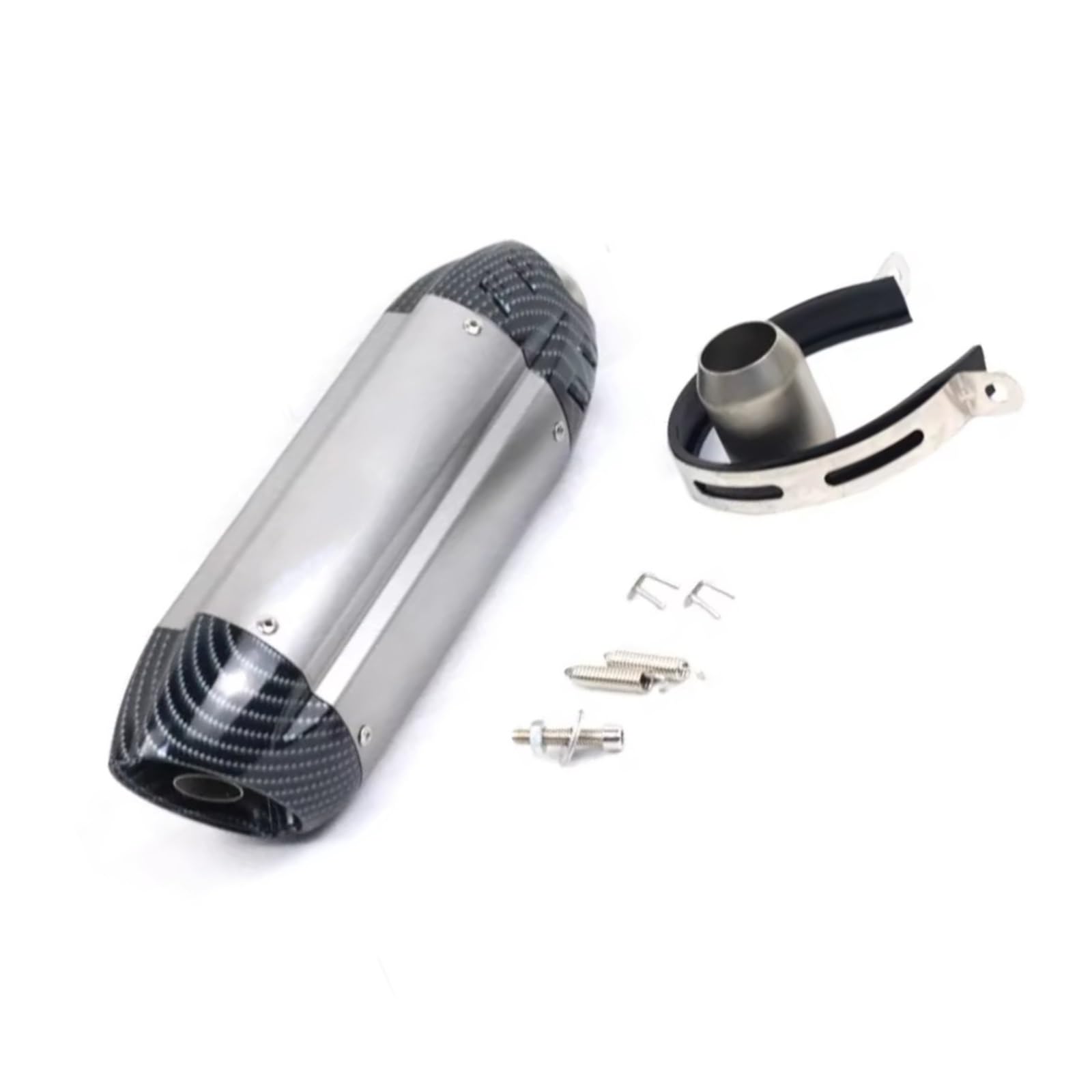GTVRFLOKI Kompatibel Mit Für Er6n Universal 51MM Motorrad Auspuff Schalldämpfer Rohr Auspuff Motorrad Auspuffrohr Motorrad Auspuffrohr(Type D) von GTVRFLOKI