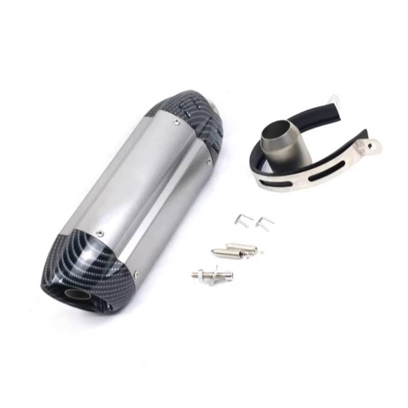GTVRFLOKI Kompatibel Mit Für Er6n Universal 51MM Motorrad Auspuff Schalldämpfer Rohr Auspuff Motorrad Auspuffrohr Motorrad Auspuffrohr(Type D) von GTVRFLOKI